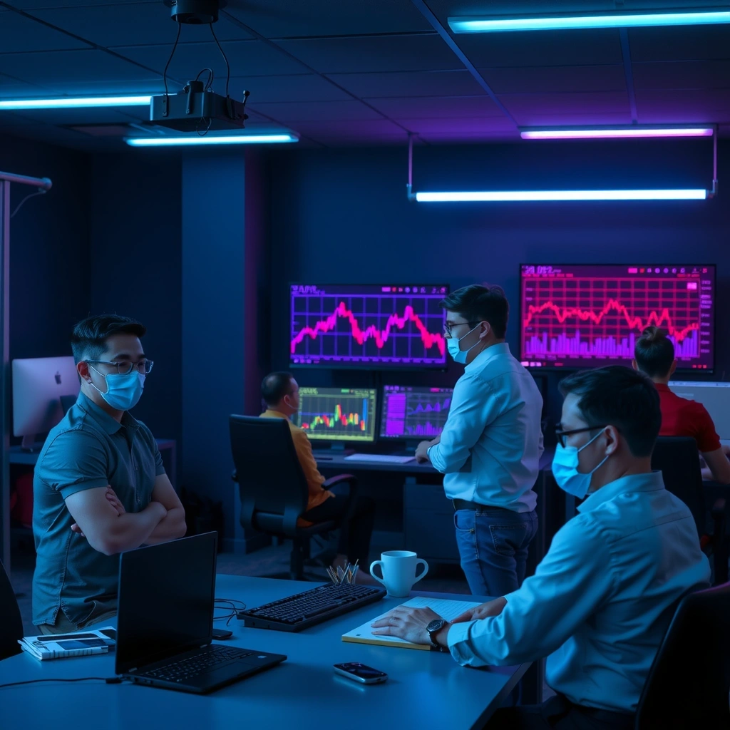 Equipo profesional de Buscidal trabajando en tecnología de trading