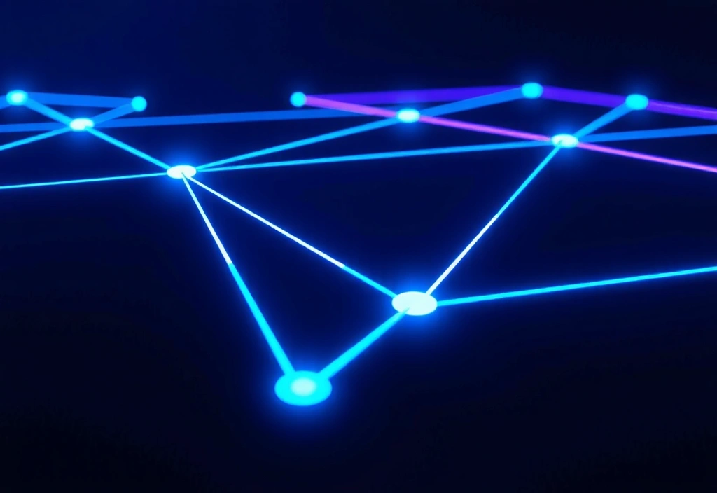 Concepto de red tecnológica abstracta